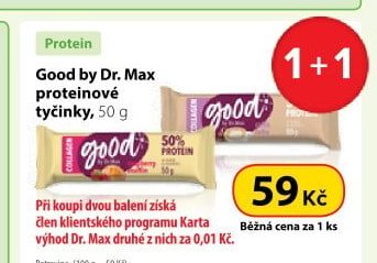 Good by Dr. Max proteinové tyčinky, 50 g