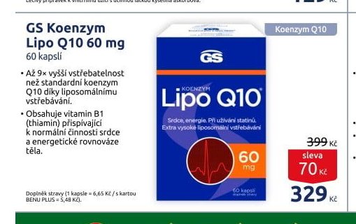GS Koenzym Lipo Q10 60 mg