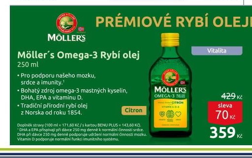 Möller's Omega-3 Rybí olej
