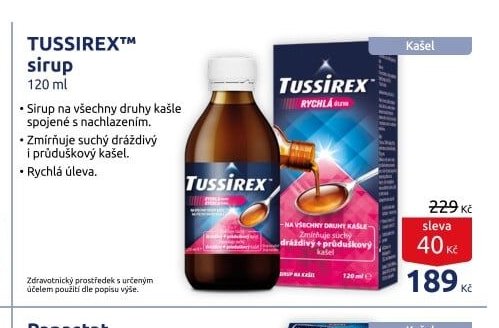 TUSSIREX sirup 120 ml