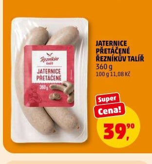 Jaternice přetáčené Řezníkův talíř 360 g