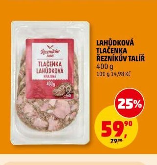 Lahůdková tlačenka Řezníkův talíř 400 g