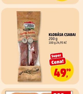 Klobása Csabai 200 g