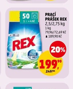 PRACÍ PRÁŠEK REX