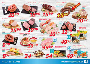 akční leták ESO MARKET 4.2.2026-15.2.2026