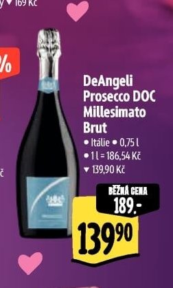 DeAngeli Prosecco DOC Millesimato Brut