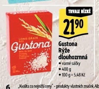 Gustona Rýže dlouhozrnná