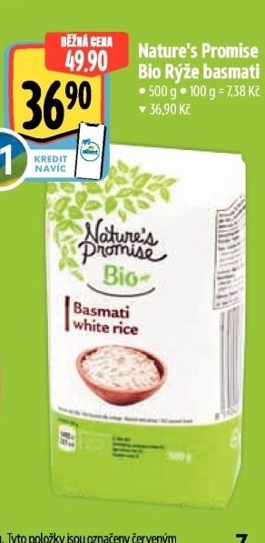 Nature's Promise Bio Rýže basmati - Albert akcniletaky.com