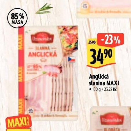 Anglická slanina MAXI