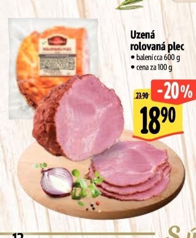 Uzená rolovaná plec
