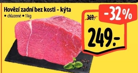 Hovězí kýta zadní bez kosti