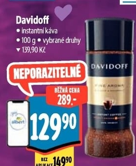 Instantní kávy Davidoff