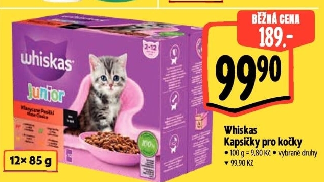 Kapsičky pro kočky Whiskas