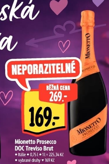 Prosecco brut DOC Treviso Mionetto