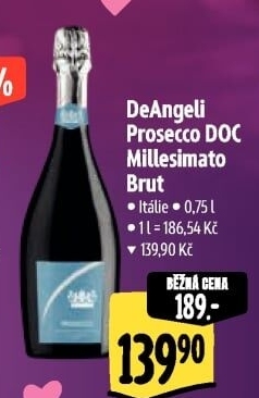 Prosecco Millesimato Brut DOC De Angeli