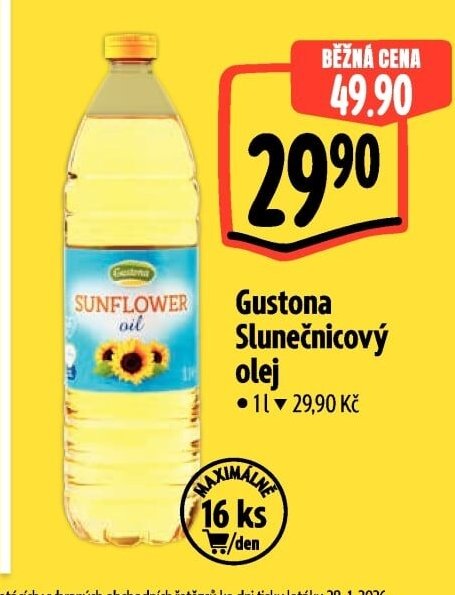 Gustona Slunečnicový olej