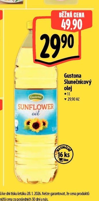 Gustona Slunečnicový olej