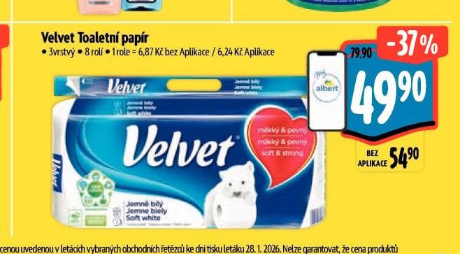 Velvet Toaletní papír