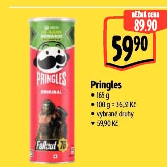 Chipsy Pringles - tubus