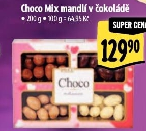Mandle v čokoládě Choco Exclusive Poex