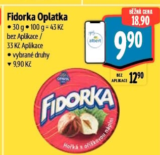 Oplatky Fidorka Opavia