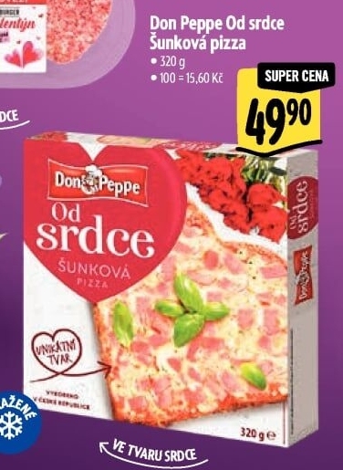 Pizza Od srdce mražená Don Peppe