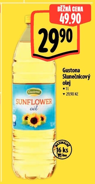 Slunečnicový olej Gustona