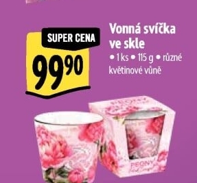 Svíčka vonná ve skle