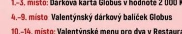 Valentýnský dárkový balíček Globus