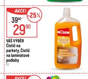 VÁŠ VÝBĚR Čistič na parkety, Čistič na laminátové podlahy