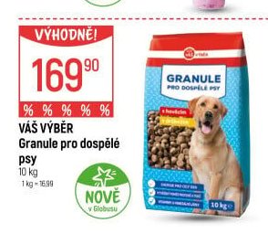 VÁŠ VÝBĚR Granule pro dospělé psy