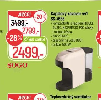Kapslový kávovar 4v1 SS-7655