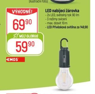LED nabíjecí žárovka