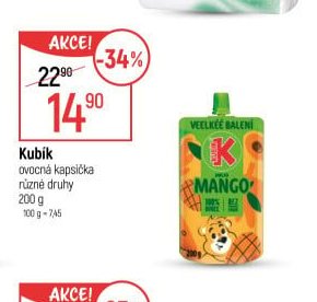 Kubík ovocná kapsička