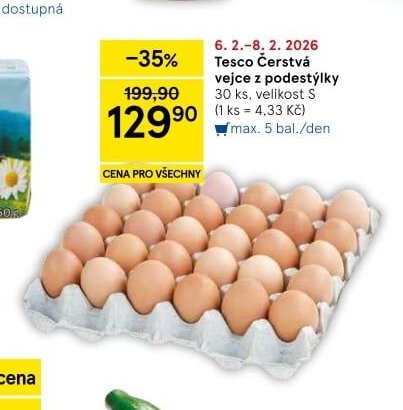 Tesco Čerstvá vejce z podestýlky