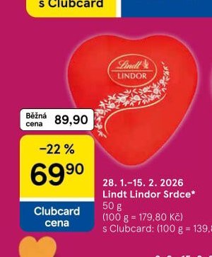 Lindt Lindor Srdce 50 g