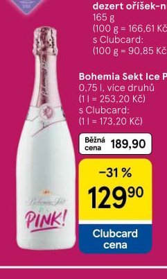 Bohemia Sekt Ice Pink 0,75 l