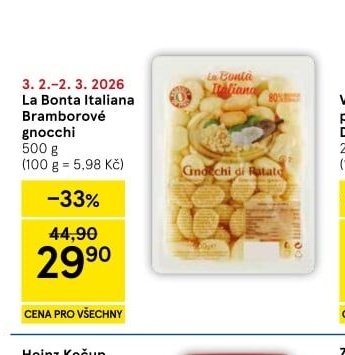La Bonta Italiana Bramborové gnocchi