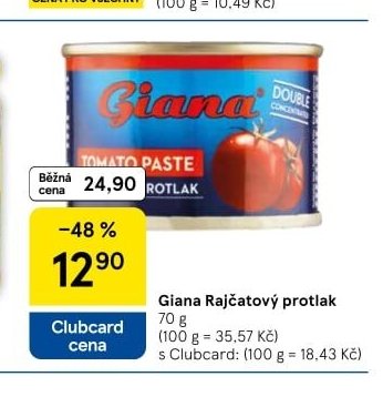 Giana Rajčatový protlak