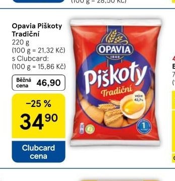 Opavia Piškoty Tradiční