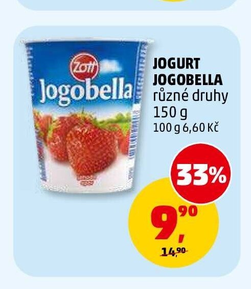 Jogurt Jogobella různé druhy 150 g