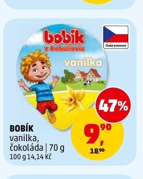 Bobík vanilka, čokoláda 70 g