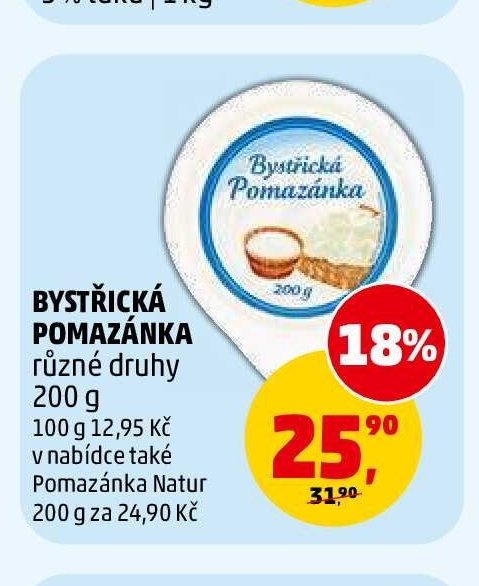 Bystřická pomazánka různé druhy 200 g
