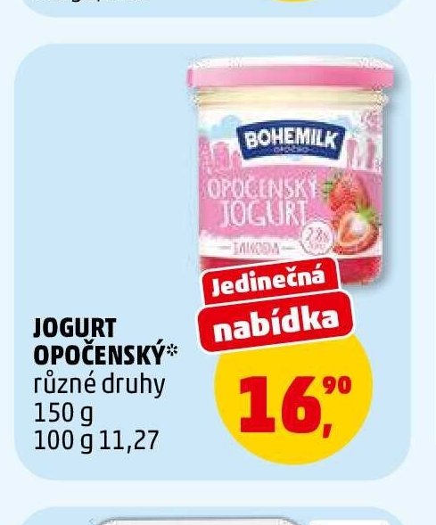 Jogurt Opočenský různé druhy 150 g