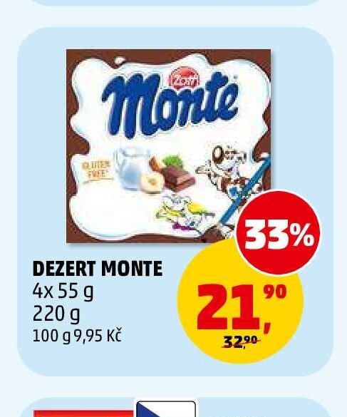 Dezert Monte 4x 55 g 220 g