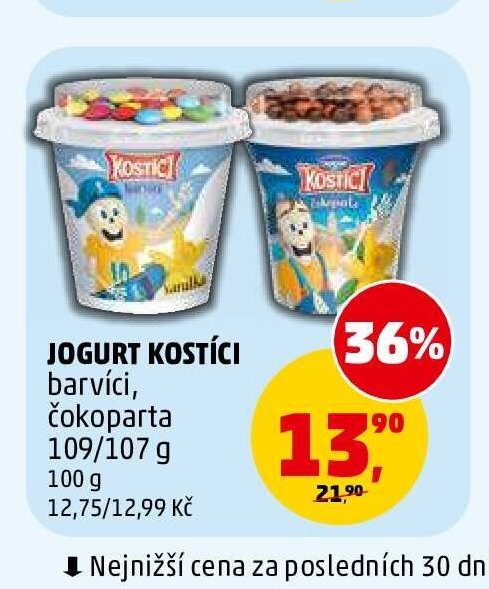 Jogurt Kostíci barvící, čokoparta 109/107 g
