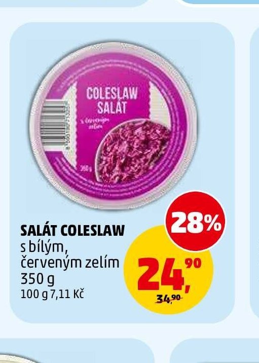 SALÁT COLESLAW s bílým, červeným zelím 350 g