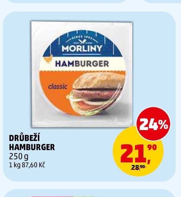 DRŮBEŽÍ HAMBURGER 250 g