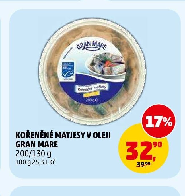 KOŘENĚNÉ MATJESY V OLEJI GRAN MARE 200/130 g