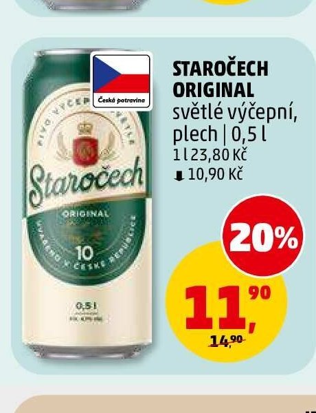 Staročech Original světlý výčepní 0,5 l